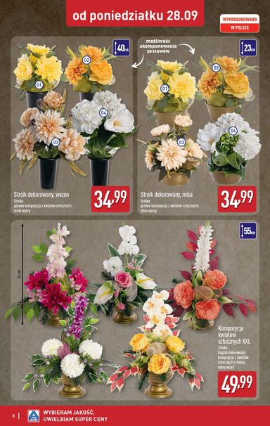 Gazetka ALDI - ALDI - Znicze i stroiki od 28.09. do 03.10. - strona 8