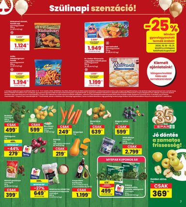 Akciós újság Spar - INTERSPAR érvényes 10.15.-tól 10.21.-ig - 7 oldal