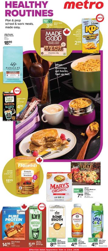 Flyer Metro - Metro - Health and Wellness valid since 09-10 until 09-23 - page 1