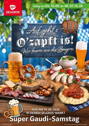 Prospekt Selgros - Selgros - O'zapft is gültig ab 10.09. bis 07.10. - seite 1