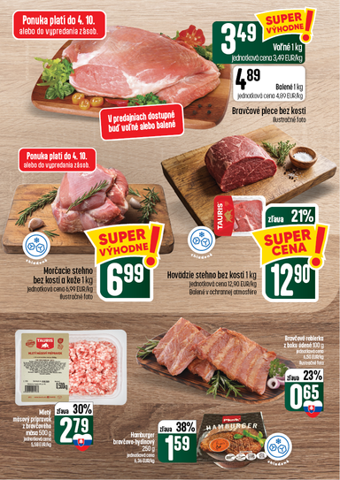 Leták COOP Jednota - COOP Jednota - Tempo od 01.10. do 07.10. - strana 10