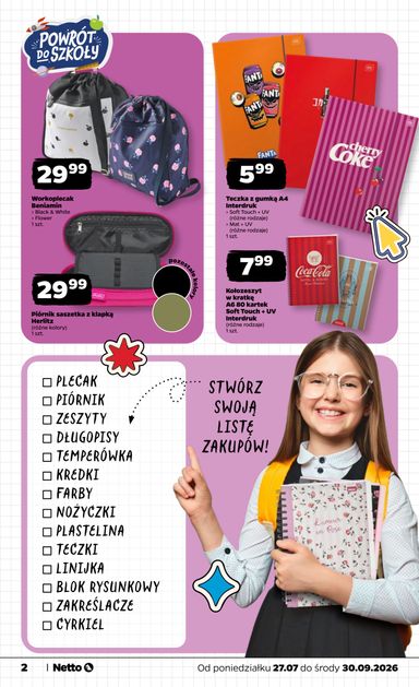 Gazetka Netto - Netto - Back to school od 27.07. do 30.09. - strona 2