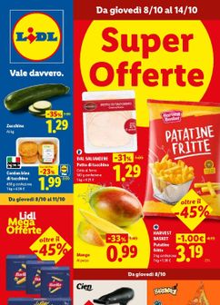 Volantini Lidl da giovedì 08/10