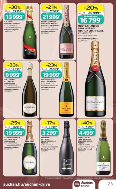 Akciós újság Auchan - Auchan - Bor ajánlataink érvényes 10.01.-tól 10.21.-ig - 23 oldal