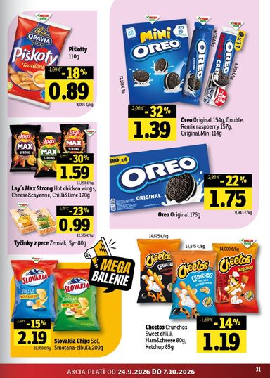 Leták FRESH - Fresh - Východné Slovensko od 24.09. do 07.10. - strana 31
