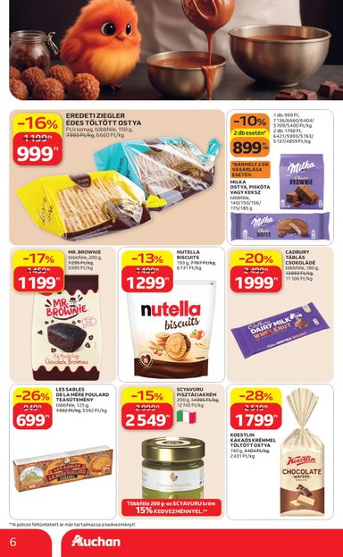 Akciós újság Auchan - Auchan - Csokoládé ajánlataink érvényes 10.08.-tól 10.21.-ig - 6 oldal