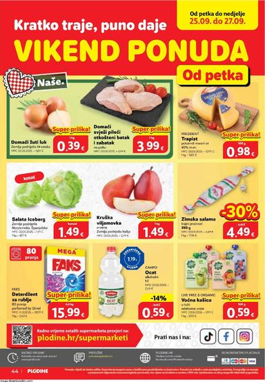 Katalog Plodine - Plodine vrijedi od 23.09. do 29.09. - stranica 44