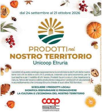 Volantino Coop - Coop - Prodotti nel Nostro Territorio valido dal 24/09 al 21/10 - pagina 1