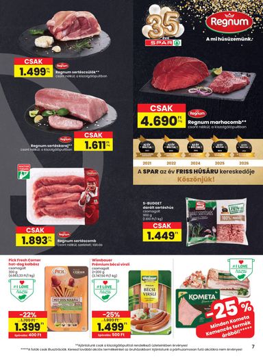 Akciós újság Spar - SPAR érvényes 10.15.-tól 10.21.-ig - 7 oldal