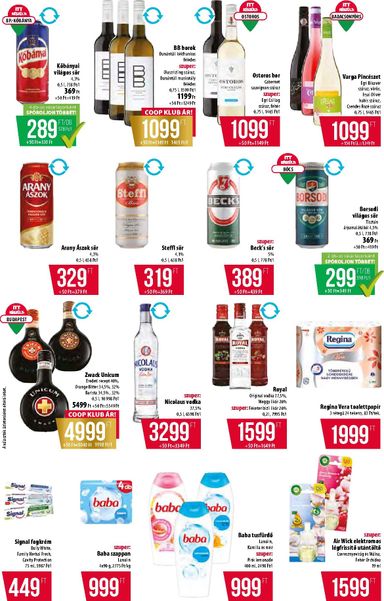 Akciós újság Coop - Coop - Tisza - Abc-Szuper érvényes 10.08.-tól 10.14.-ig - 18 oldal