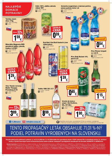 Leták COOP Jednota - COOP Jednota - Brezno od 23.09. do 13.10. - strana 4