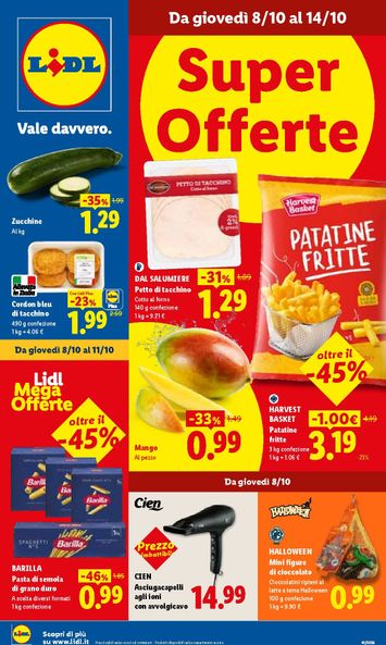 Volantino Lidl - Lidl valido dal 08/10 al 14/10 - pagina 1