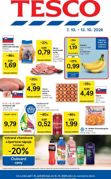 Leták Tesco - Tesco od 07.10. do 13.10. - strana 1