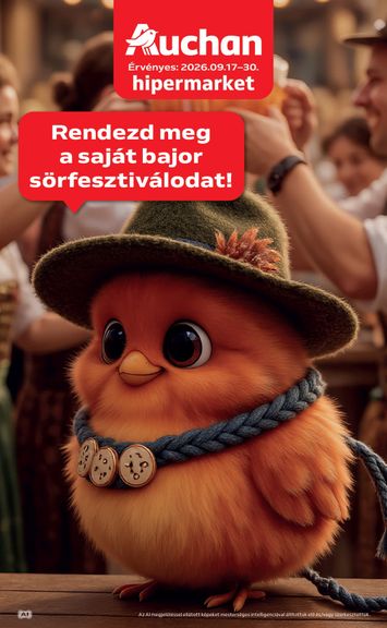 Akciós újság Auchan - Auchan Hipermarket érvényes 09.17.-tól 09.30.-ig - 1 oldal