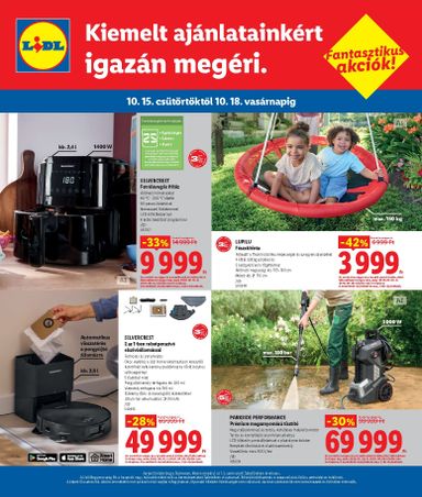 Akciós újság Lidl - Lidl - Debrecen, Veszprém érvényes 10.15.-tól 10.18.-ig - 4 oldal