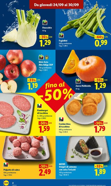 Volantino Lidl - Lidl - Ci siamo rifatti il look! - Lugo valido dal 24/09 al 30/09 - pagina 2