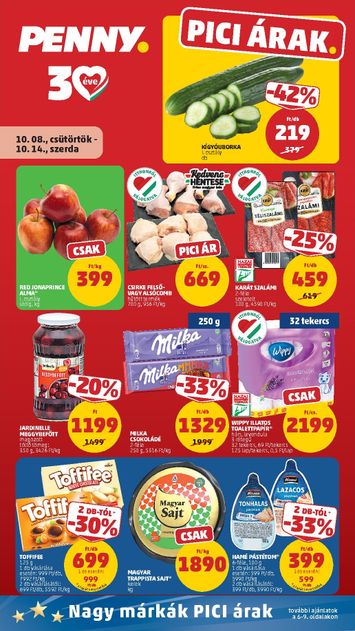 Akciós újság PENNY - PENNY érvényes 10.08.-tól 10.14.-ig - 1 oldal