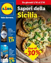 Lidl - Sicilia valido da giovedì 01/10/2026