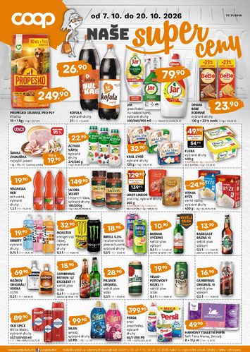 Leták COOP - Coop - Naše značky od 07.10. do 20.10. - strana 1