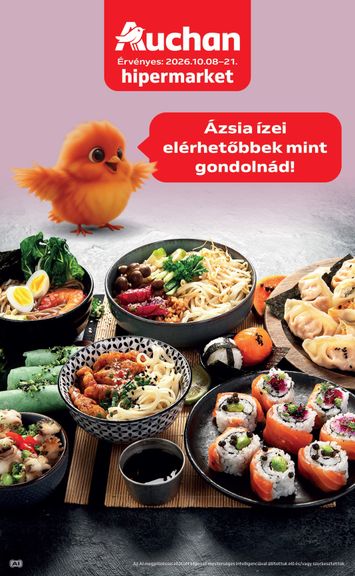 Akciós újság Auchan - Auchan - Ázsiai ajánlataink érvényes 10.08.-tól 10.21.-ig - 1 oldal