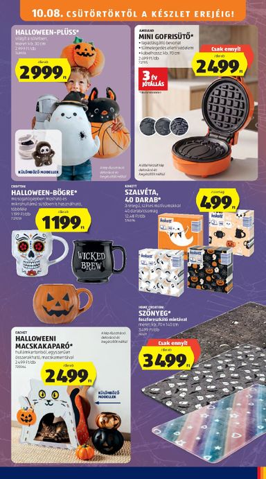 Akciós újság Aldi - Aldi - Középső sor termékei érvényes 10.08.-tól 10.14.-ig - 3 oldal