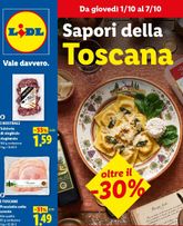 Lidl - Toscana valido da giovedì 01/10/2026