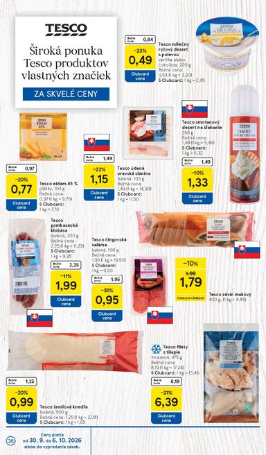 Leták Tesco - Tesco od 30.09. do 06.10. - strana 26
