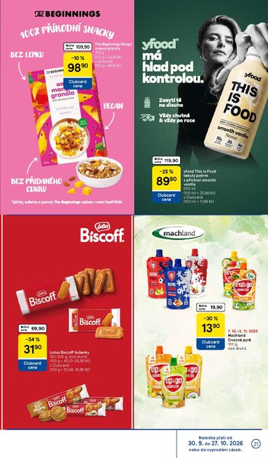 Leták Tesco - Tesco - Značky, které máte rádi od 30.09. do 27.10. - strana 21