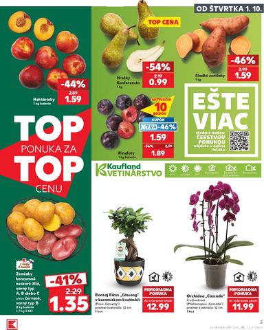 Leták Kaufland - Kaufland od 01.10. do 07.10. - strana 5