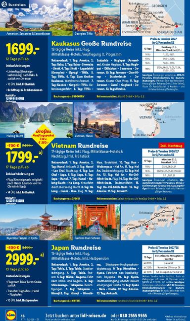 Prospekt Lidl - Lidl - Reise Highlights gültig ab 12.09. bis 15.10. - seite 18