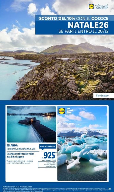 Volantino Lidl - Lidl - Viaggi valido dal 08/10 al 15/12 - pagina 21