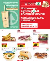 SPAR - Szombathely üzlet újranyitás, érvényes csütörtöktől 2026.10.08.