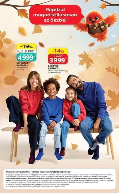 Akciós újság Auchan - Auchan - Őszi ruha ajánlataink érvényes 10.01.-tól 10.21.-ig - 12 oldal
