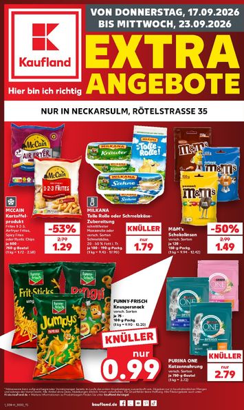 Prospekt Kaufland - Kaufland - Extra angebote gültig ab 17.09. bis 23.09. - seite 1