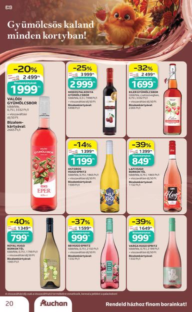 Akciós újság Auchan - Auchan - Bor ajánlataink érvényes 10.01.-tól 10.21.-ig - 20 oldal