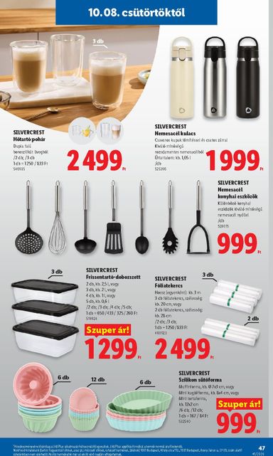 Akciós újság Lidl - Lidl érvényes 10.08.-tól 10.14.-ig - 47 oldal