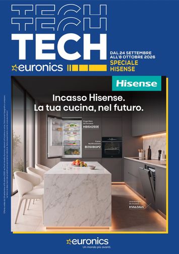 Volantino Euronics - Euronics - Speciale Hisense valido dal 24/09 al 08/10 - pagina 1