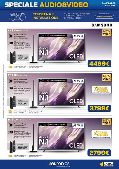 Volantino Euronics - Euronics - Audio Video valido dal 08/10 al 28/10 - pagina 6