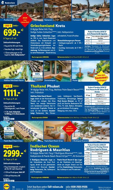 Prospekt Lidl - Lidl - Reise Highlights gültig ab 12.09. bis 15.10. - seite 14