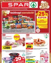 Spar akciós újság, érvényes csütörtöktől 10.15.
