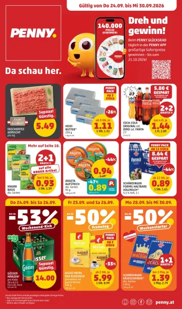 PENNY-Flugblatt - PENNY gültig ab 24.09. bis 30.09. - seite 1