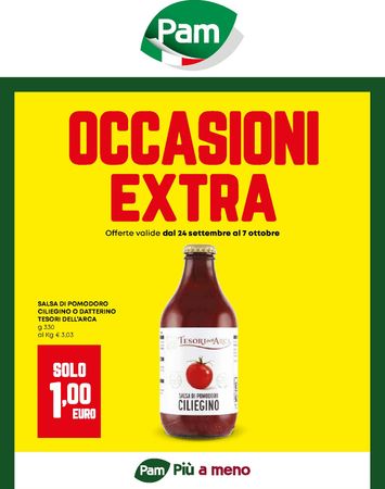 Volantino Pam - Pam - Occasioni Extra valido dal 24/09 al 07/10 - pagina 1
