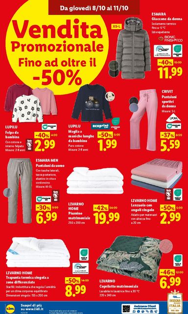 Volantino Lidl - Lidl - Vendita Promozionale Gorizia valido dal 08/10 al 11/10 - pagina 4