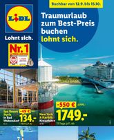 Lidl - Reise-Highlights-Flugblatt gültig ab Samstag 12.09.2026
