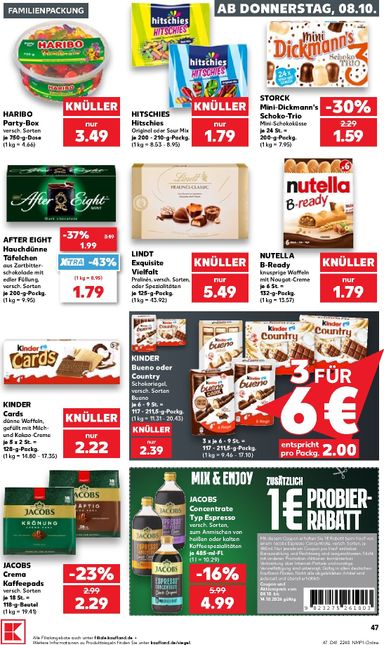 Leták Kaufland Německo - Kaufland Německo od 08.10. do 14.10. - strana 47
