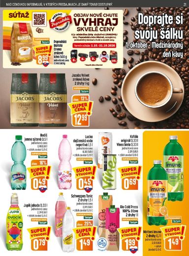 Leták COOP Jednota - COOP Jednota od 01.10. do 07.10. - strana 21