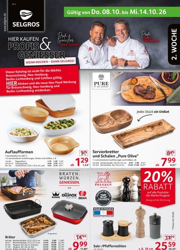 Prospekt Selgros - Selgros - Non Food gültig ab 08.10. bis 14.10. - seite 1