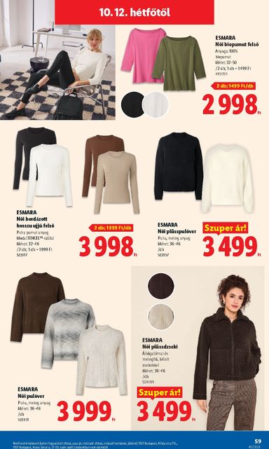 Akciós újság Lidl - Lidl érvényes 10.08.-tól 10.14.-ig - 59 oldal