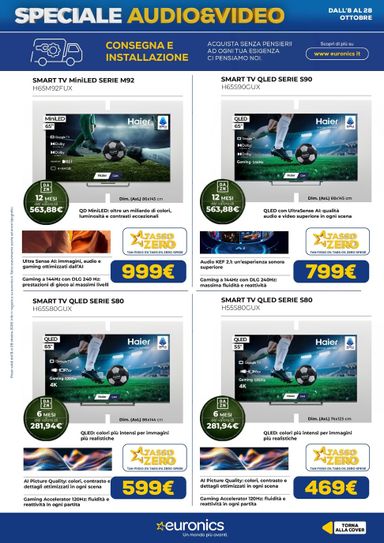 Volantino Euronics - Euronics - Audio Video valido dal 08/10 al 28/10 - pagina 10