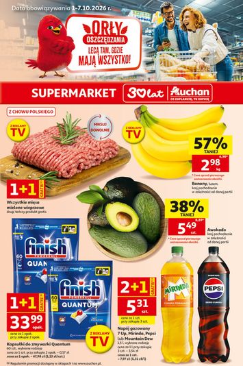 Gazetka Auchan - Supermarket Auchan od 01.10. do 07.10. - strona 1